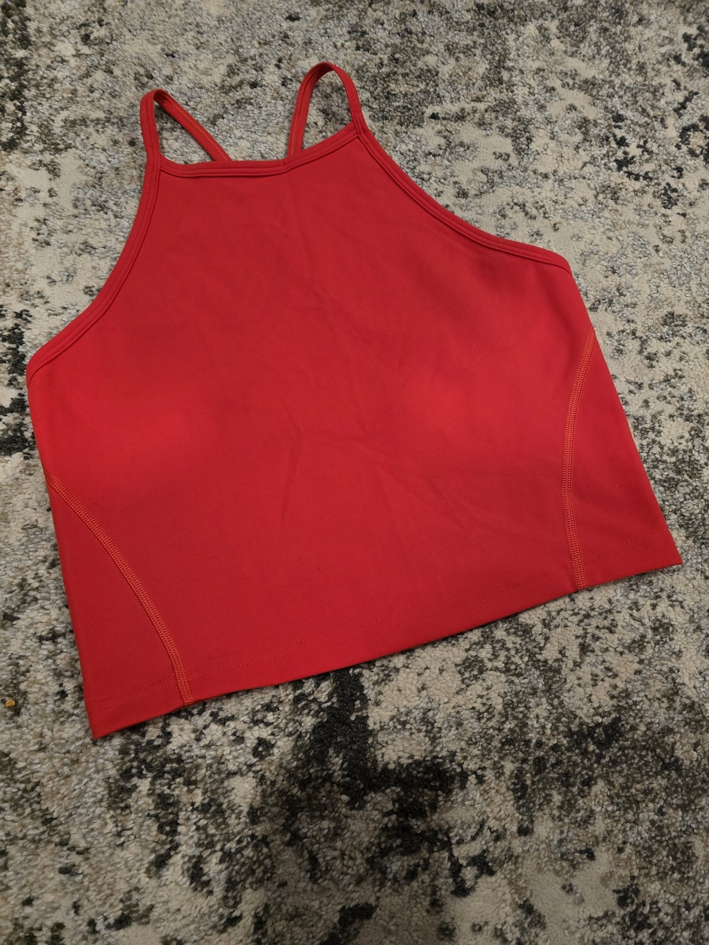 Lululemon Wunder Train High- Neck Cross-Back Tank, 8, Red Hot Heat - Picture 3 of 4